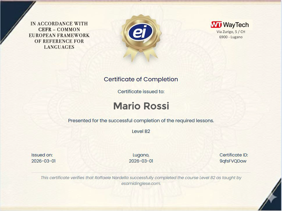 Corso di Inglese A1 Online